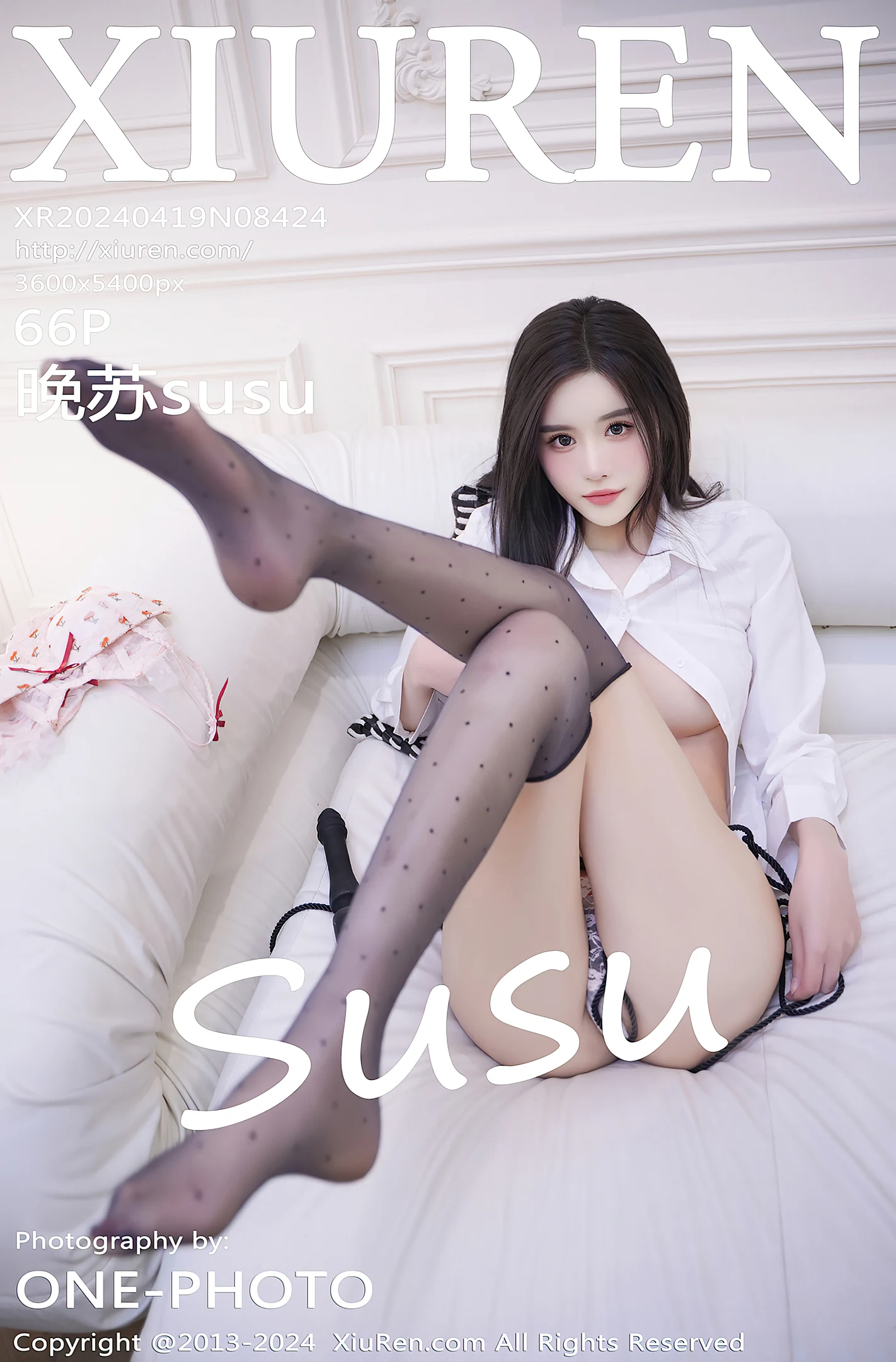 [XiuRen秀人网]No.8424_模特晚苏susu性感白色轻透上衣配黑色丝袜秀曼妙身姿迷人写真66P-秀人网 - XiuRen.Space
